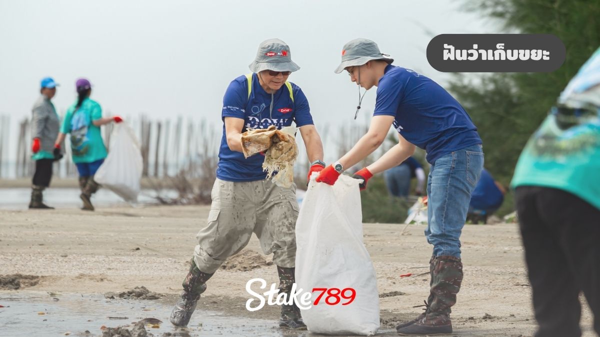 ฝันว่าเก็บขยะ